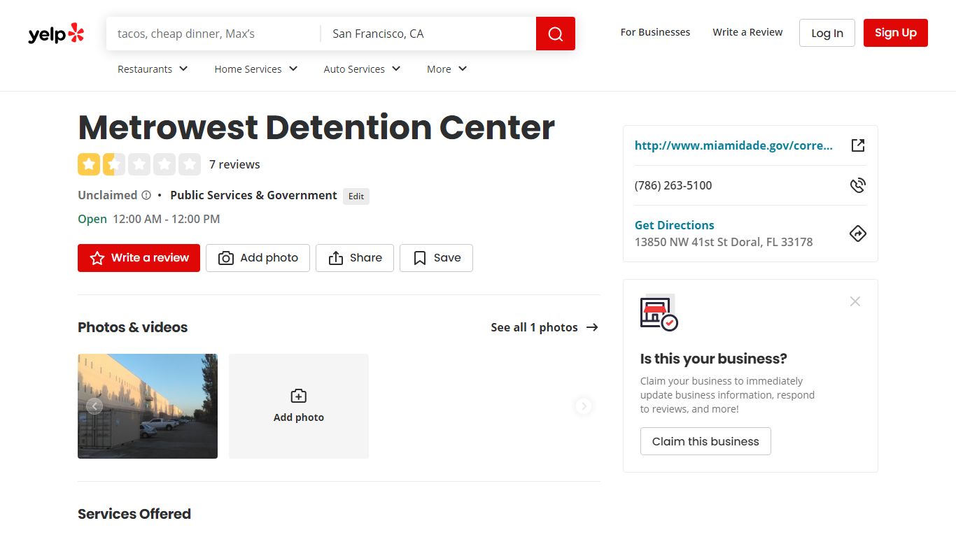 METROWEST DETENTION CENTER - Public Services & Government - Yelp